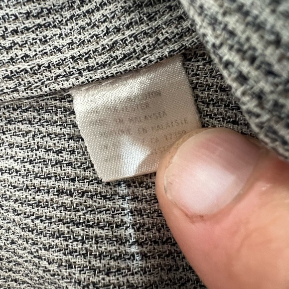 Yves Saint Laurent Dress Shirt Mens Large 16 1/2 32-33 Gray Long Sleeve Button - Picture 4 of 5